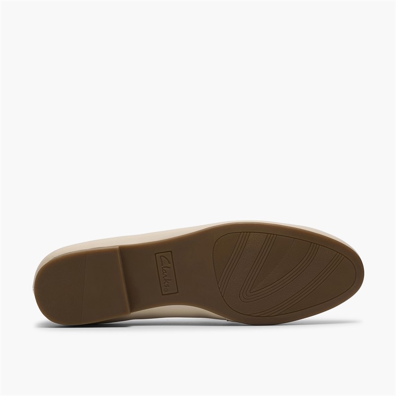 Clarks Damen Tamna Iris Loafer White Leather