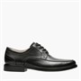 Clarks Mens Un Aldric Park Lace Up Shoes Black Leather