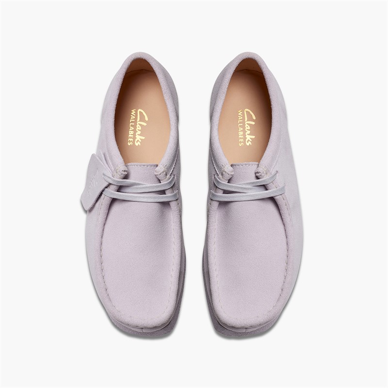Clarks Damenschuhe Wallabee Evo Lilac Suede