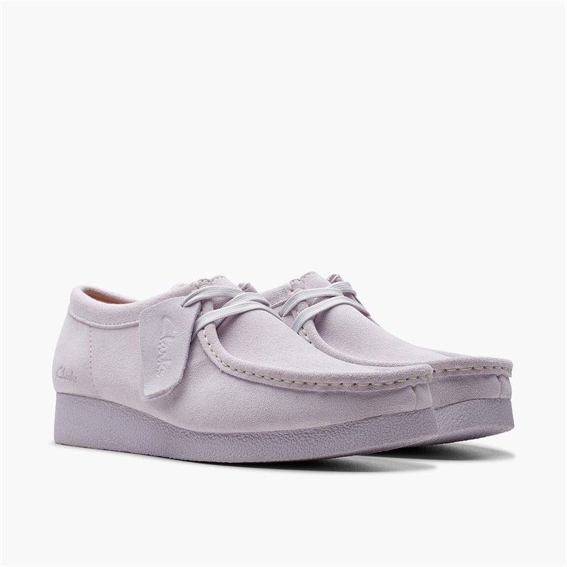 Clarks Damenschuhe Wallabee Evo Lilac Suede