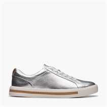 Clarks Womens Un Maui Lace Trainers Metallic