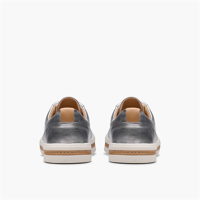 Clarks Womens Un Maui Lace Trainers Metallic