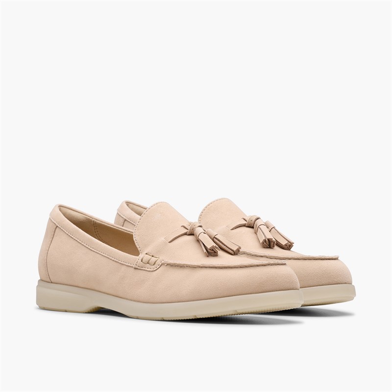 Clarks Dame Narini Edge Loafers Sand Suede