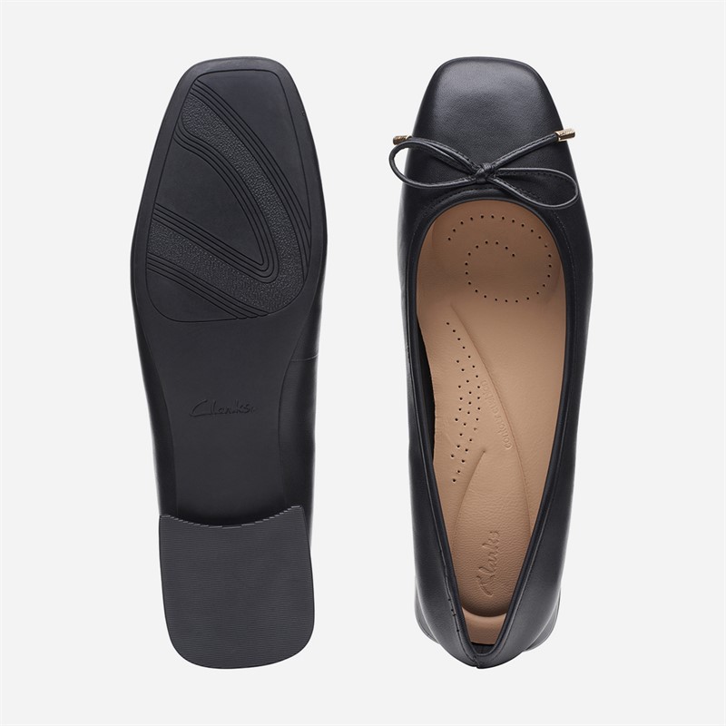 Clarks Damen Ubree 15 Schritt Schuhe Black Leather