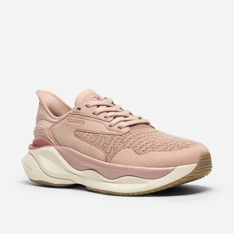 Clarks Damen Pace Trainer Pink Combi