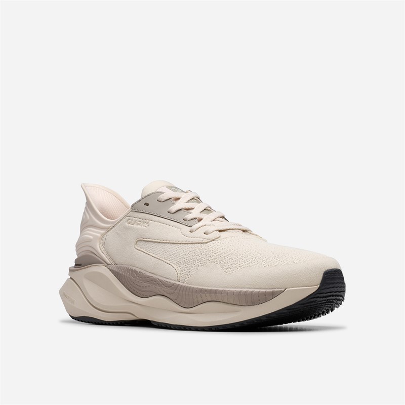 Clarks Herre Pace Træningssko Off White Combi