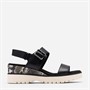 Clarks Damen Diaz Rosen Sandalen Black Combi