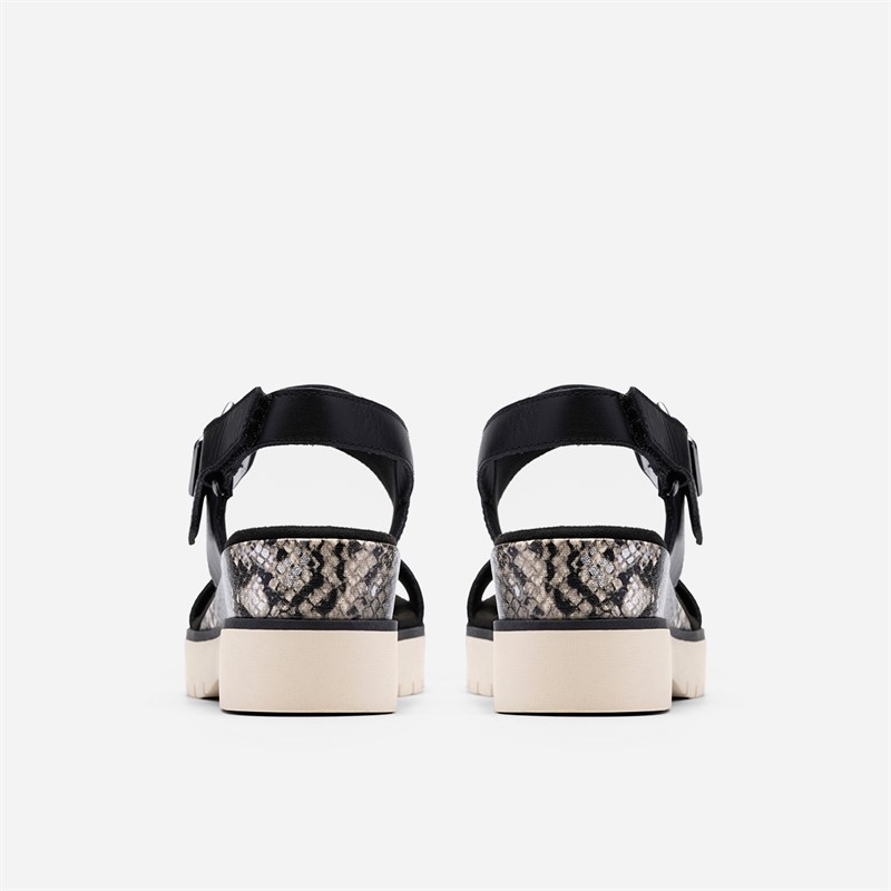 Clarks Damen Diaz Rosen Sandalen Black Combi