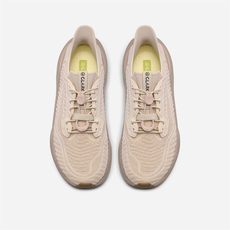 Clarks Damen Pace Rise Sneaker Light Sand
