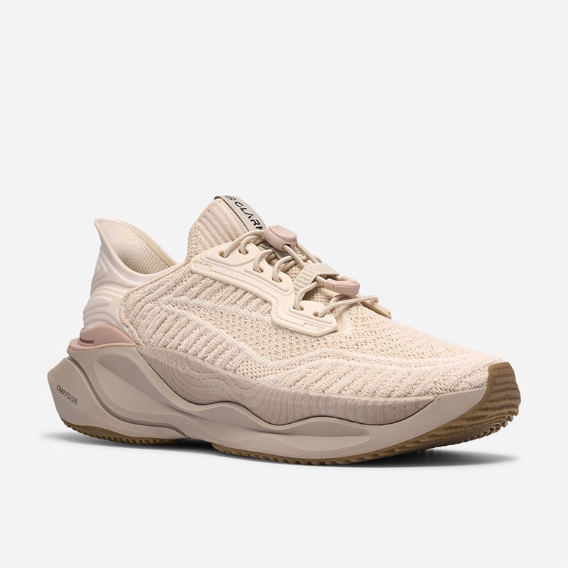 Clarks Damen Pace Rise Sneaker Light Sand