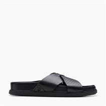 Clarks Herre Torford Krydsrem Sandaler Black Leather