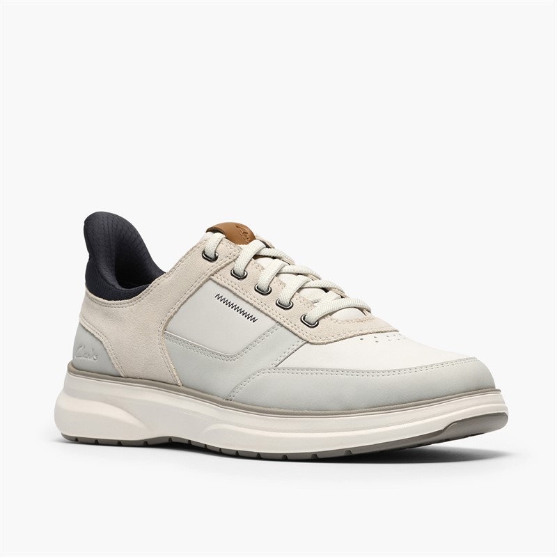 Clarks Herren Mullan Eay Sportschuhe White Combi