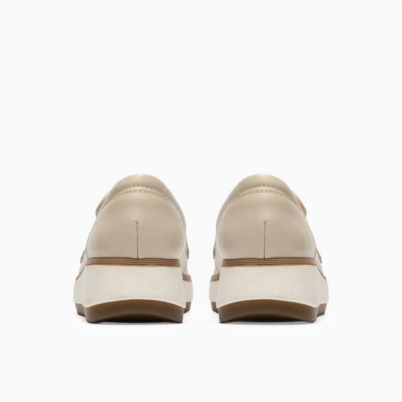 Clarks Damen Zylah Moccasins Cream Leather