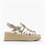 Clarks Damen Tessiah Riemen Sandalen Gold Leather