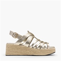 Clarks Damen Tessiah Riemen Sandalen Gold Leather