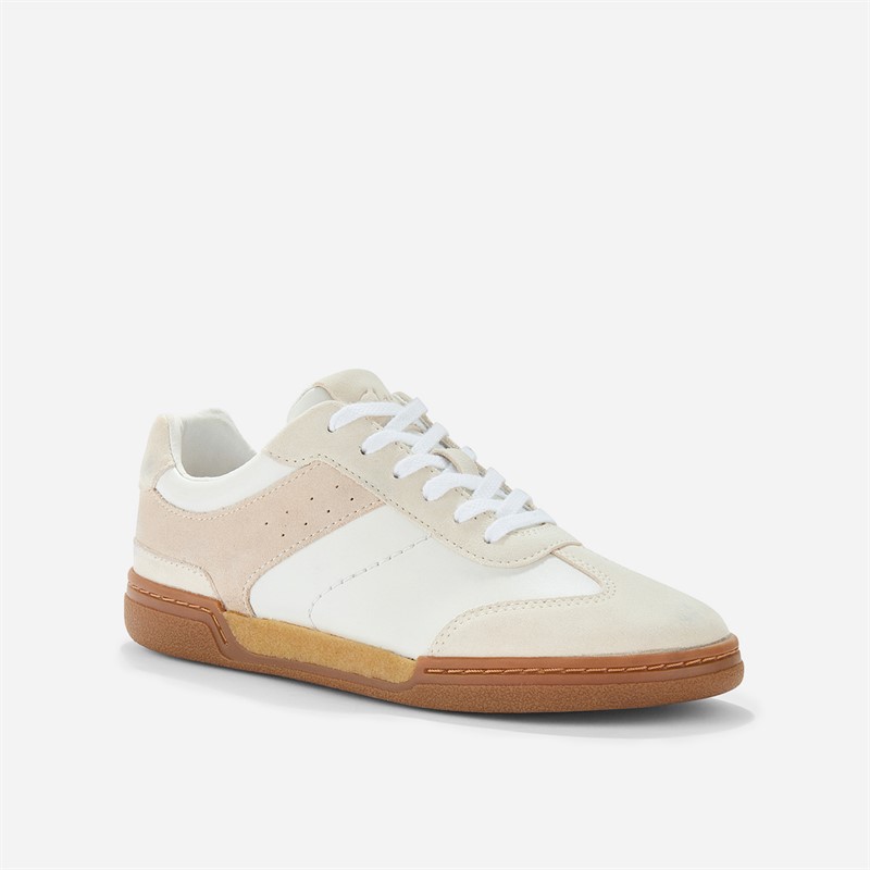 Clarks Womens Mayhill Walk Trainers White Combi