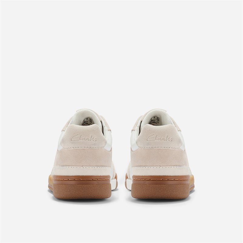 Clarks Womens Mayhill Walk Trainers White Combi