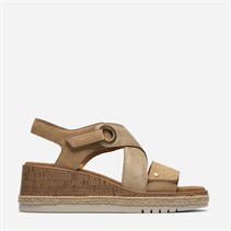 Clarks Damen Kidiki Sonnensandalen Beige Combi