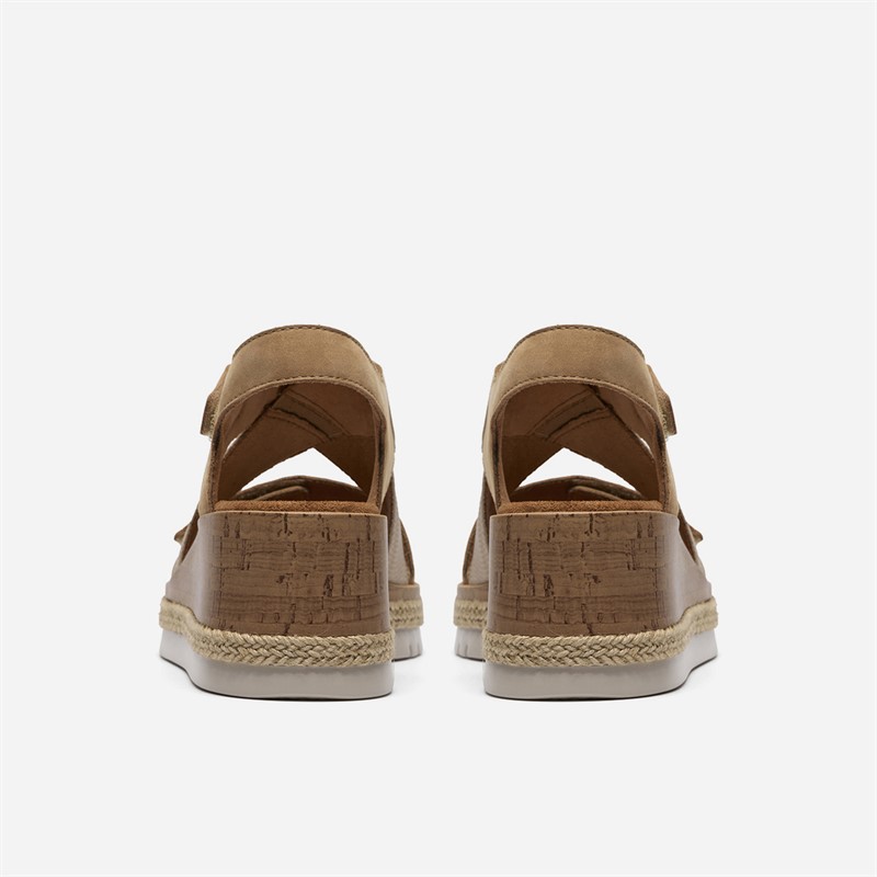 Clarks Damen Kidiki Sonnensandalen Beige Combi