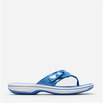 Clarks Damen Brinkley Reyna Flip Flops Bright Blue