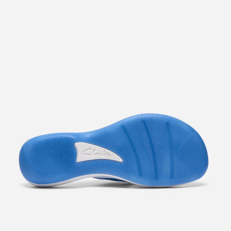 Clarks Damen Brinkley Reyna Flip Flops Bright Blue