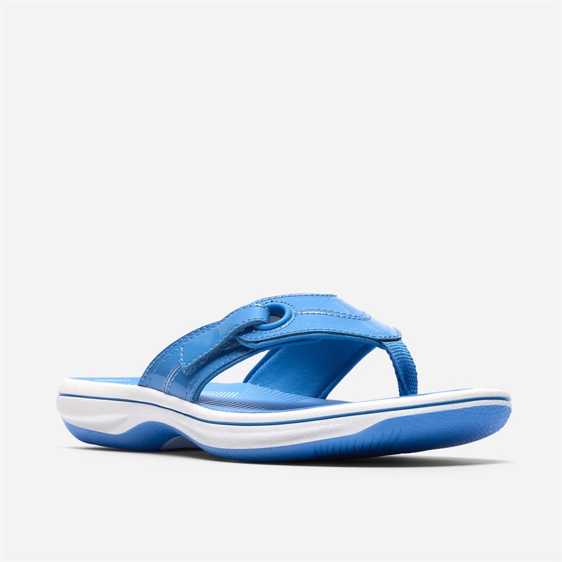 Clarks Damen Brinkley Reyna Flip Flops Bright Blue