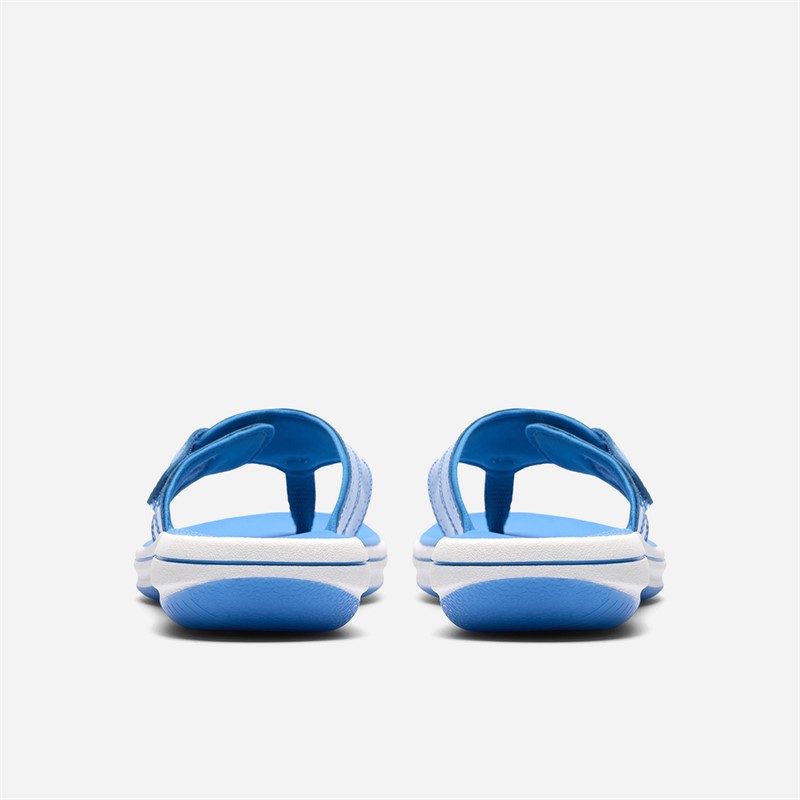 Clarks Damen Brinkley Reyna Flip Flops Bright Blue