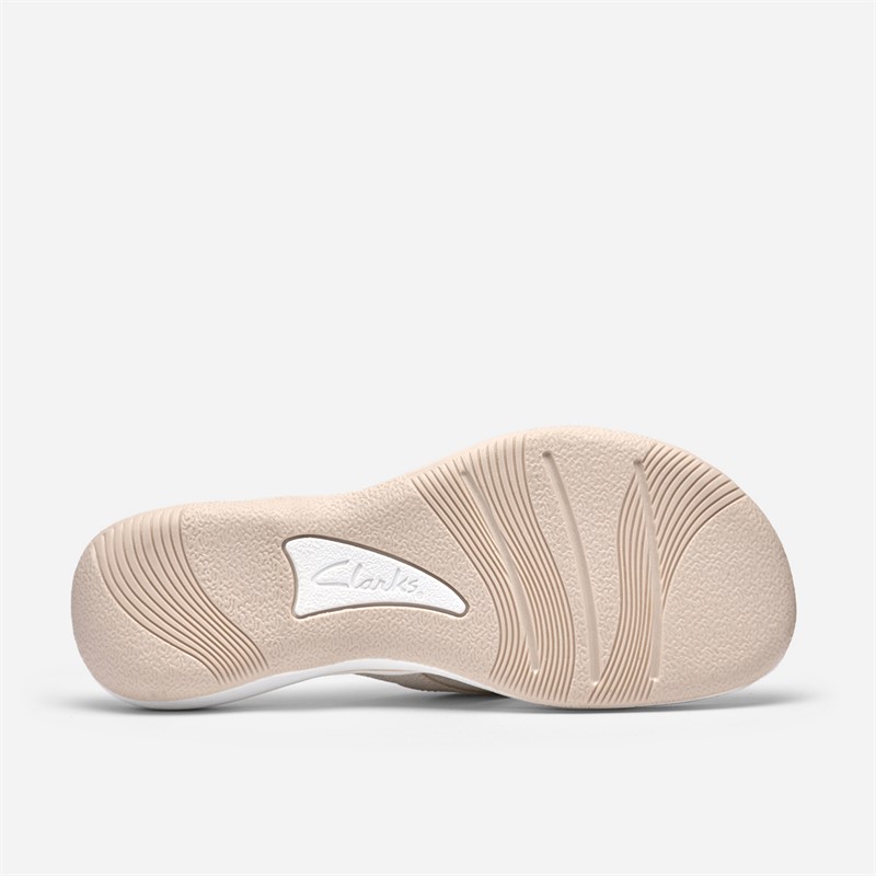 Clarks Damen Brinkley Sea Flip Flops Soft Gold