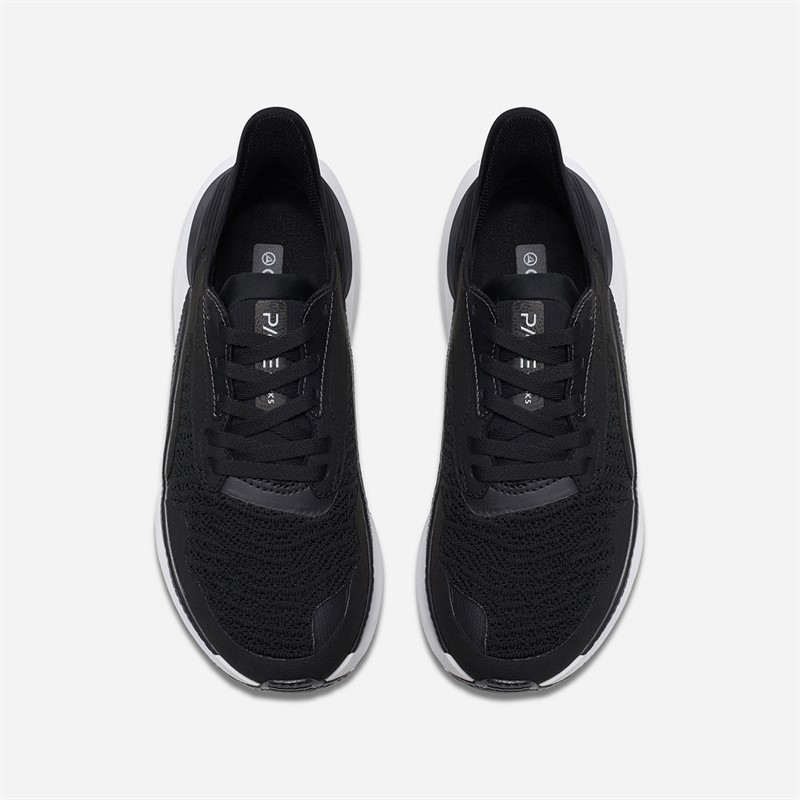 Clarks Dame Pace Træningssko Sort/Hvid
