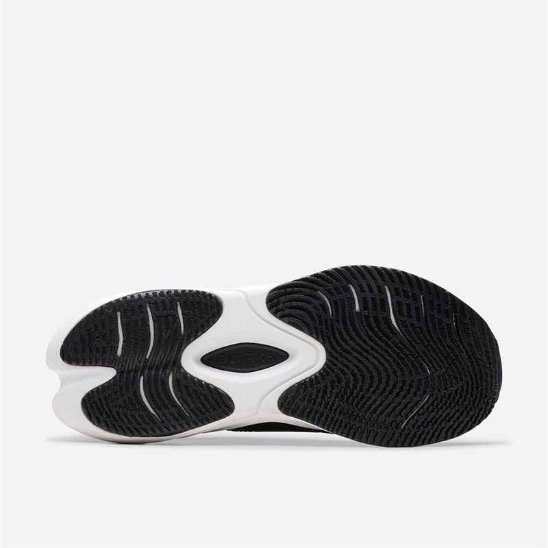 Clarks Dame Pace Træningssko Sort/Hvid