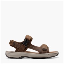 Clarks Herre Saltway Edge Sandaler Light Tan Leather
