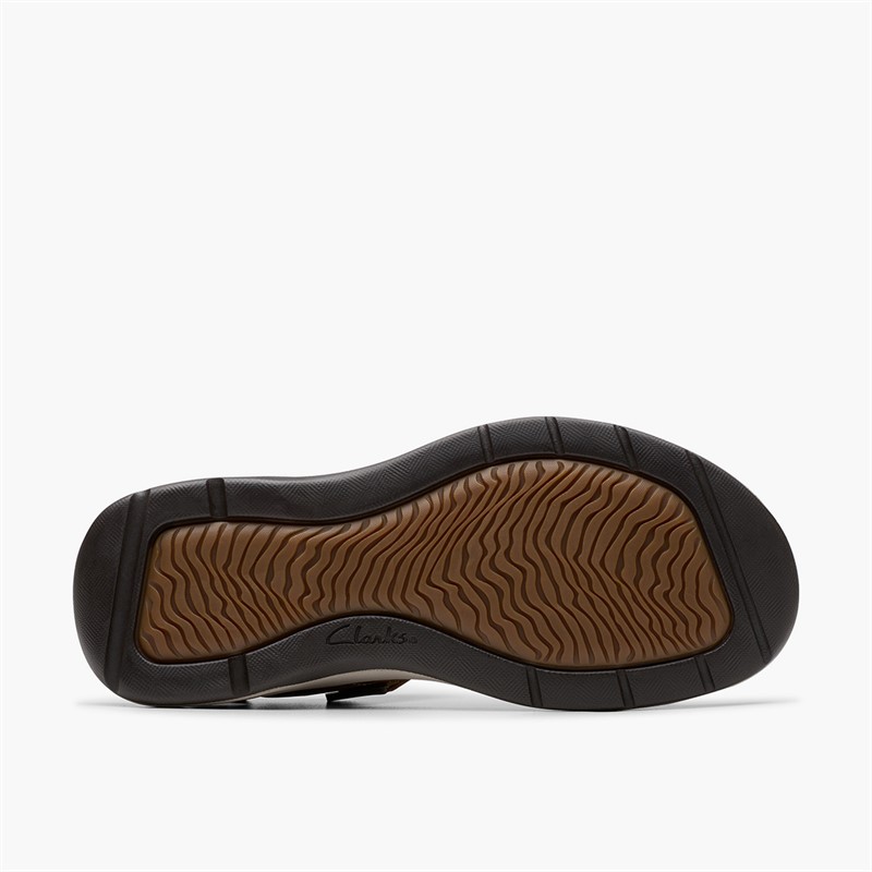 Clarks Herre Saltway Edge Sandaler Light Tan Leather