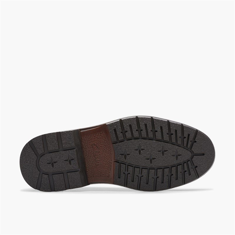 Clarks Herre Burchill Derby Sko Beeswax Leather