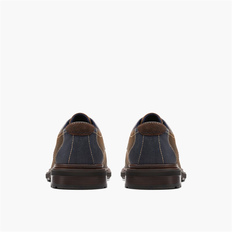 Clarks Herre Burchill Derby Sko Beeswax Leather
