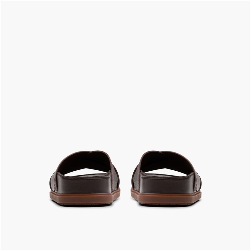 Clarks Herre Torford Krydsrem Sandaler Brown Leather