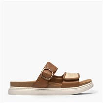Clarks Dame Arwell Dobbelt Rem Sandaler Tan Leather