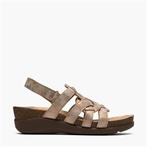 Clarks Damen Calenne Gracie Keilabsatz Sandalen Bronze Metallic