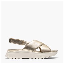 Clarks Damen Dashlite Wish Knöchel Riemen Sandalen Gold Leather