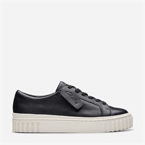 Clarks Damen Mayhill Walk Turnschuhe Black Leather