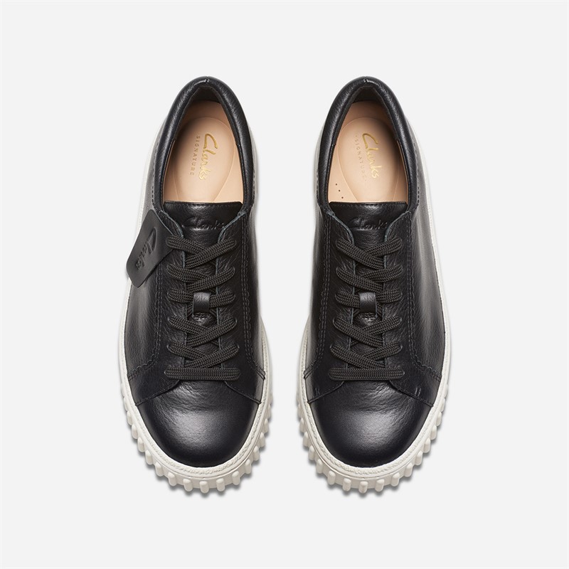Clarks Damen Mayhill Walk Turnschuhe Black Leather