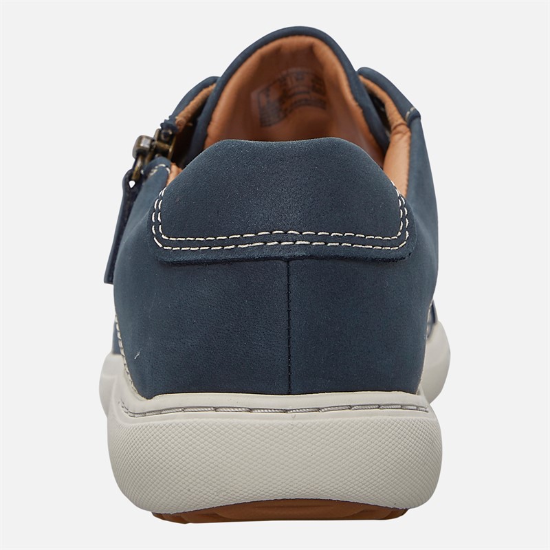 Clarks Damen Nalle Weite Passform Turnschuhe Navy Nubuck