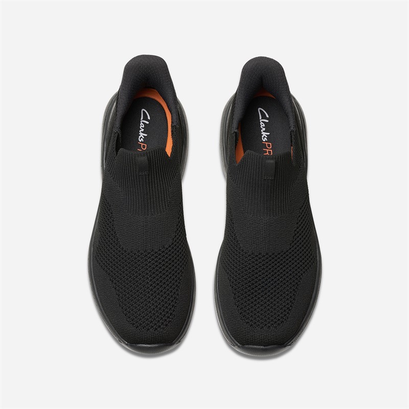 Clarks Herre Pro Free Strik Træningssko Black Knit