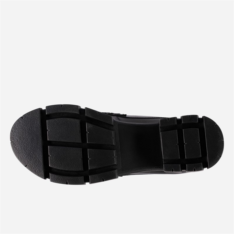 Clarks Womens Teala Loafers Black Leather