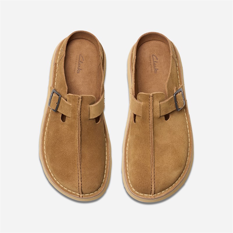 Clarks Herre Solsbury Mule Sandaler Cola Suede