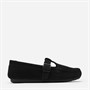 Clarks Damen T Bar Loafer mit Sommersprossen Black Suede