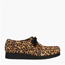 Clarks Damen Premium Wallabee Evosh D Schuhe Leopard