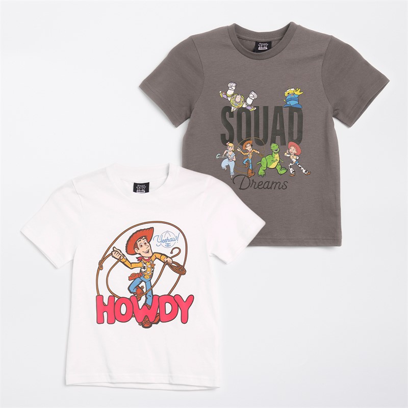 Toy Story Boys Five Pack T-Shirts Multi