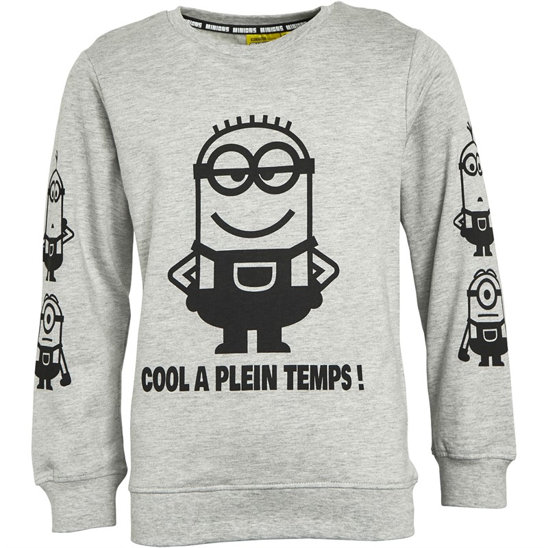 Minions Drenge Sweatshirts Grå Mergel
