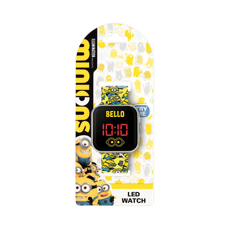 Minions Kids Printed Strap LED Watch Multi