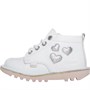 Kickers Infants Kick Hi Heart Boots White